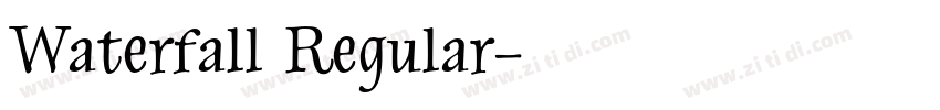 Waterfall Regular字体转换